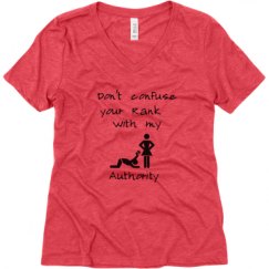Ladies Relaxed Fit Super Soft Triblend V-Neck Tee