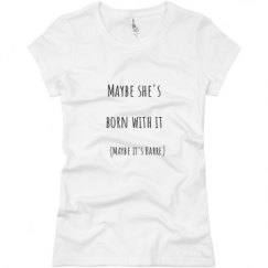 Ladies Slim Fit Basic Promo Jersey Tee