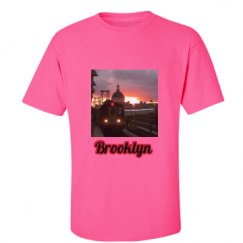 Unisex Ultra Cotton Safety Neon Crewneck Tee