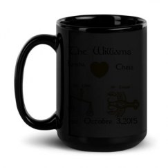 15oz Black Glossy Mug