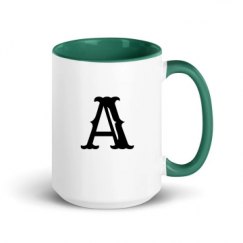 15oz Ceramic Mug with Color Inside