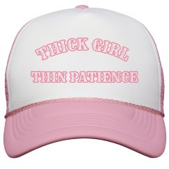 Thick girl thin patience hat