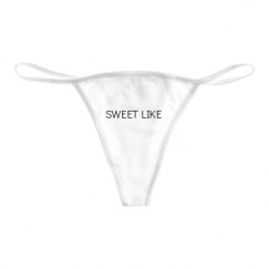 Basic White Thong Underwear