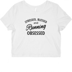 Ladies Slim Fit Crop Top Tee