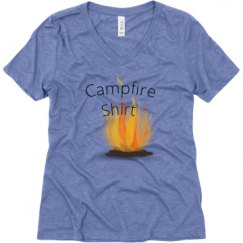 Ladies Relaxed Fit Super Soft Triblend V-Neck Tee