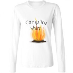 Ladies Relaxed Fit Basic Long Sleeve Tee