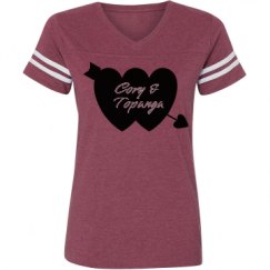 Ladies Relaxed Fit Vintage Sports Tee