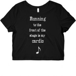 Ladies Slim Fit Crop Top Tee