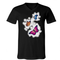 Unisex V-Neck Jersey Tee