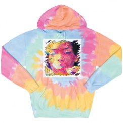 Unisex Tie-Dye Fleece Hoodie
