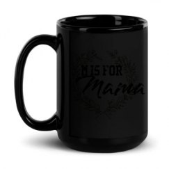 15oz Black Glossy Mug