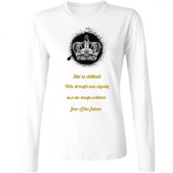 Ladies Relaxed Fit Basic Long Sleeve Tee