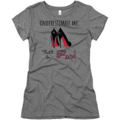 Ladies Slim Fit Super Soft Triblend Tee