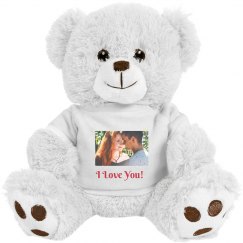 I Love You Image Bear - White