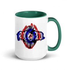 15oz Ceramic Mug with Color Inside