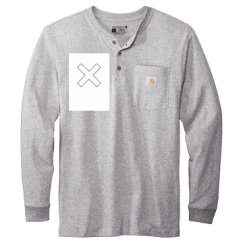 Unisex Carhartt Long Sleeve Henley Tee 