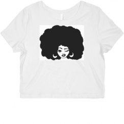 Ladies Slim Fit Crop Top Tee