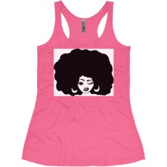 Ladies Slim Fit Super Soft Racerback Triblend Tank