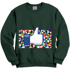 Unisex Film and Foil Crewneck Sweatshirt