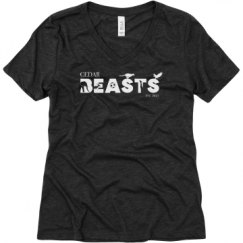 Ladies Relaxed Fit Super Soft Triblend V-Neck Tee