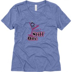 Ladies Relaxed Fit Super Soft Triblend V-Neck Tee