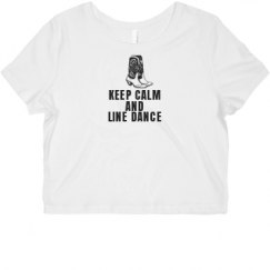 Ladies Slim Fit Crop Top Tee