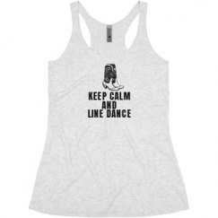 Ladies Slim Fit Super Soft Racerback Triblend Tank