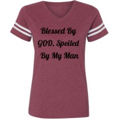 Ladies Relaxed Fit Vintage Sports Tee