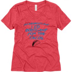 Ladies Relaxed Fit Super Soft Triblend V-Neck Tee