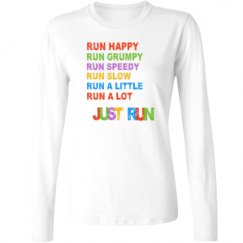 Ladies Relaxed Fit Basic Long Sleeve Tee