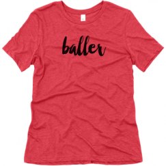 Ladies Relaxed Fit Super Soft Triblend Tee