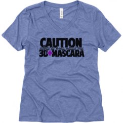 Ladies Relaxed Fit Super Soft Triblend V-Neck Tee