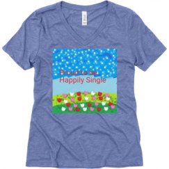 Ladies Relaxed Fit Super Soft Triblend V-Neck Tee