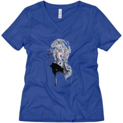 Ladies Relaxed Fit V-Neck Tee