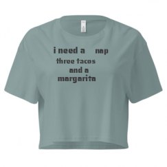 Ladies Festival Cali Crop Top Tee