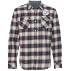 Unisex Long Sleeve Plaid Flannel Shirt