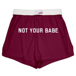 MAROON not your babe comfy short