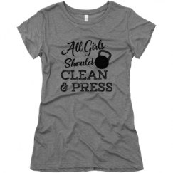 Ladies Slim Fit Super Soft Triblend Tee