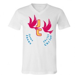 Unisex V-Neck Jersey Tee