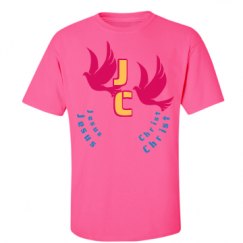 Unisex Ultra Cotton Safety Neon Crewneck Tee