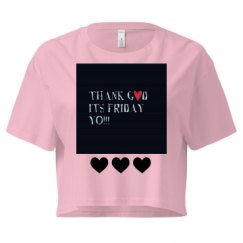 Ladies Festival Cali Crop Top Tee