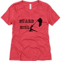 Ladies Relaxed Fit Super Soft Triblend V-Neck Tee