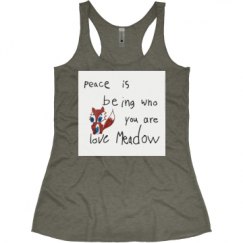 Ladies Slim Fit Super Soft Racerback Triblend Tank