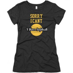 Ladies Slim Fit Super Soft Triblend Tee