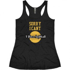 Ladies Slim Fit Super Soft Racerback Triblend Tank