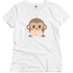 Speak No Evil Monkey Emoji Tee