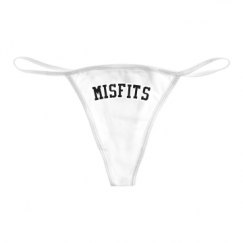 Basic White Thong Underwear