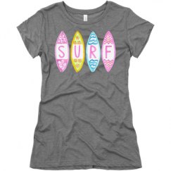 Ladies Slim Fit Super Soft Triblend Tee
