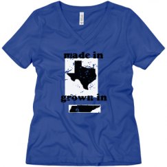 Ladies Relaxed Fit V-Neck Tee