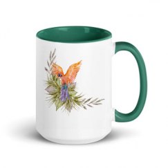15oz Ceramic Mug with Color Inside